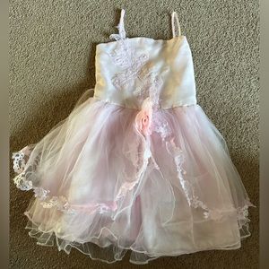 Girls Pink Princess Ballerina Tutu Puffy Dress Pretend Play Halloween Costume 6